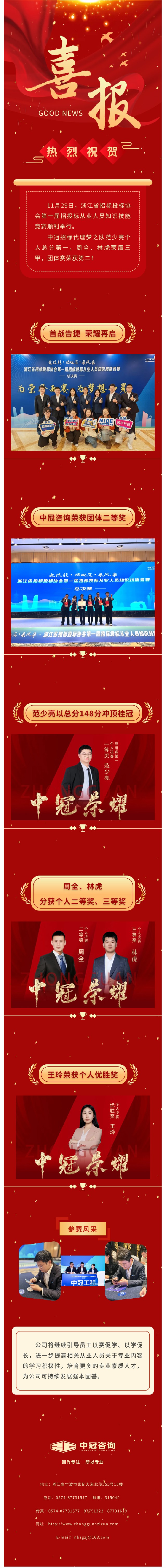 喜報  中冠招標(biāo)代理夢之隊省賽個人總分第一，團體賽總分第二！載譽而歸！.jpg