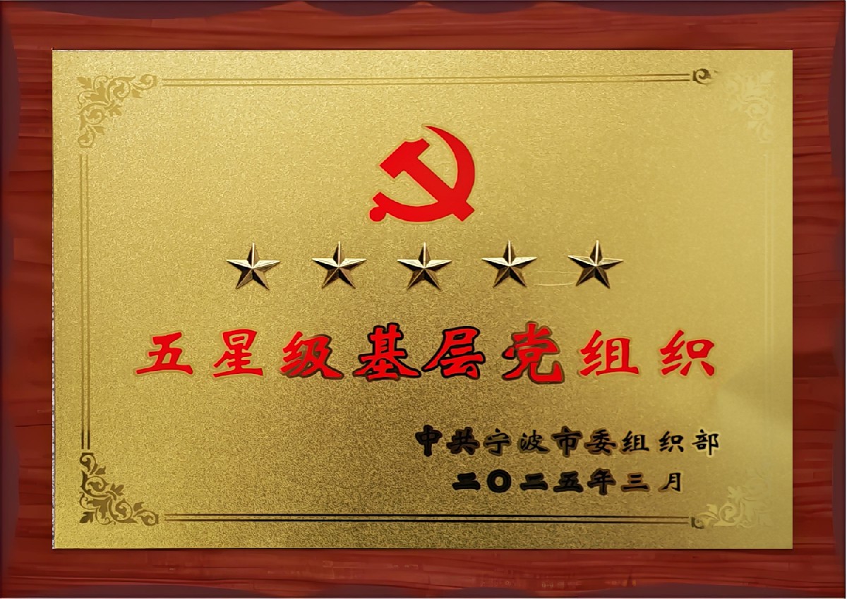 “五星级基层党组织”称号